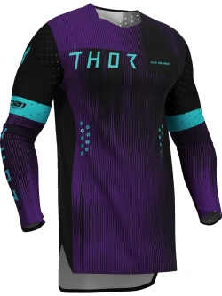 Bluza enduro Thor Sportmode Vanish czarno-niebiesko-fioletowa