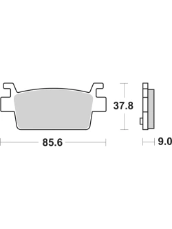 Klocki hamulcowe Brembo Genuine CC Kymco AK 550 (17-22) [na przód, kpl. na 1 tarczę]