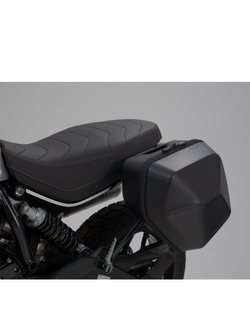 Zestaw: kufer boczny plastikowy na lewą stronę Urban ABS + stelaż SLC Sw-Motech Ducati Scrambler 1100 Pro / Tribute Pro (19-25) [pojemność: 1 x 16,5l]