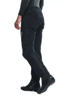Spodnie motocyklowe tekstylne Dainese Drake 2 Air Absoluteshell czarne z białym napisem