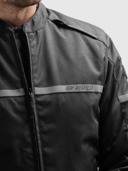 Kurtka motocyklowa tekstylna Ozone Rider czarna