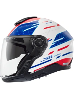 Kask otwarty Schuberth J2 Nova niebiesko-biało-czerwony