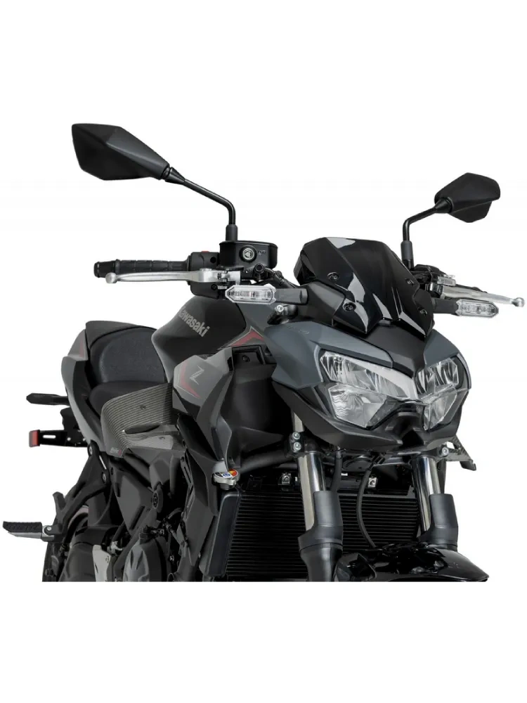 Spoilery boczne Puig D12 Kawasaki Z650 (20-) karbonowe
