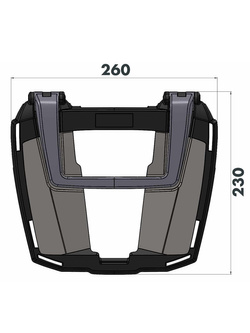 Stelaż pod kufer centralny Hepco&Becker Easyrack Yamaha XSR 700/XTribute (22-25) czarny