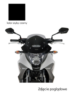 Szyba motocyklowa MRA oryginalny kształt "O" Honda VFR 800 X Crossrunner (11-14) czarna