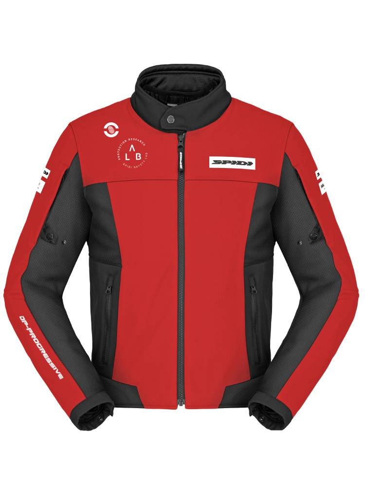 Kurtka motocyklowa tekstylna Spidi Corsa Tex czerwono-czarna
