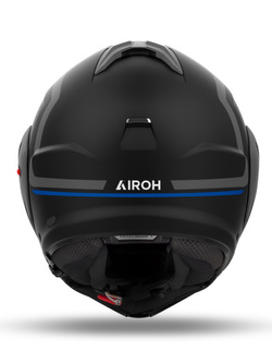 Kask szczękowy Airoh Mathisse II Genius czarno-szaro-niebieski