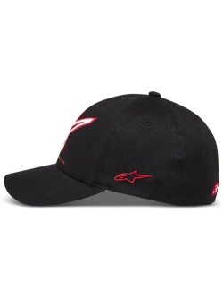 Czapka z daszkiem Alpinestars Lineout czarno-czerwona