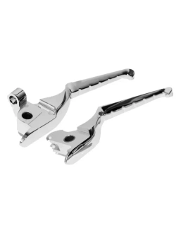 Dźwignie hamulca/ sprżegła Kuryakyn Enygma Harley Davidson FLT (14-16) (wybrane modele) srebrne
