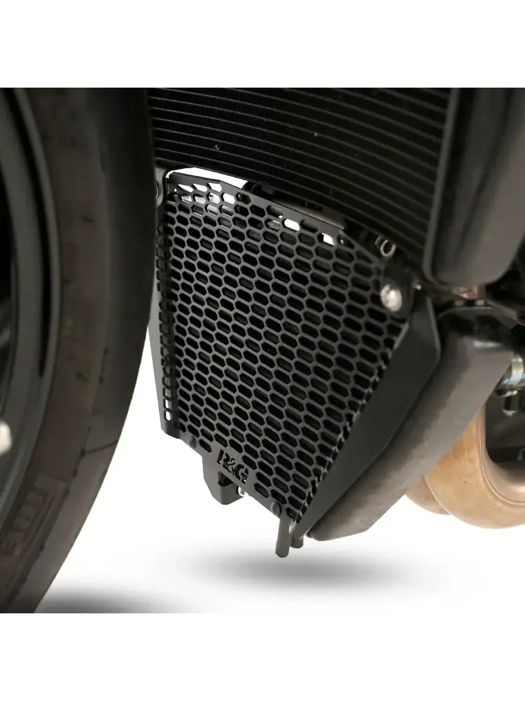 Osłona chłodnicy oleju R&G Racing Pro Aprilia Tuono V4 1100/ Factory (25-) czarna