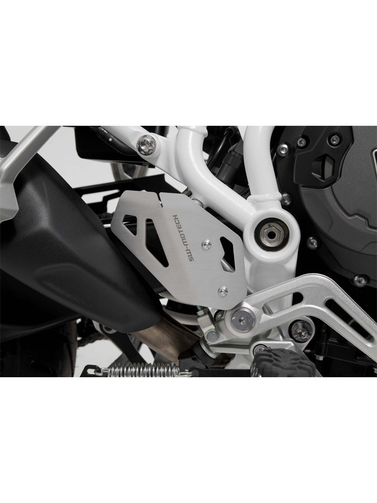 Osłona pięty na prawą stronę SW-Motech Triumph Tiger 900/GT/Rally/Pro (19-) srebrna