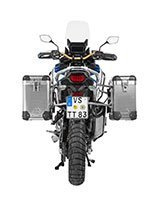 Zestaw: kufry boczne aluminiowe srebrne Zega Pro + stelaże srebrne Touratech Honda CRF1100L Africa Twin (22-)/ Adventure Sports (31+38L)