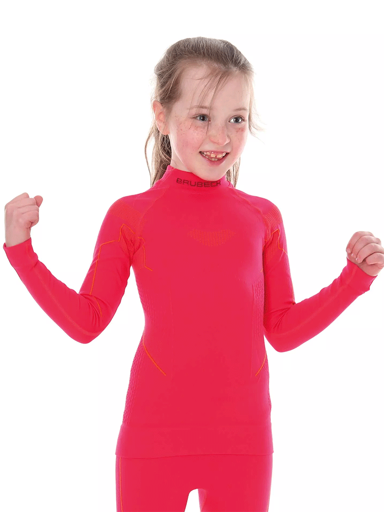 Bluza junior dziewczęca Brubeck Thermo różowa