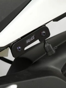 Mocowanie wydechu z zaślepką podnóżka R&G do Honda CBR 250 R (15) czarne