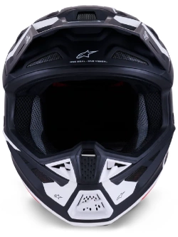 Kask enduro Alpinestars SM7 Dasher czarno-biały matowy
