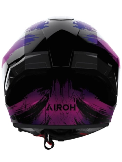 Kask integralny Airoh Matryx Reflex Violet czarno-różowy połysk