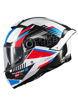 Kask integralny MT Thunder 4 SV Luminence A7 biało-czerwono-niebieski połysk