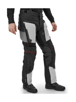 Spodnie motocyklowe tekstylne Shima Tracker czarno-jasnoszare