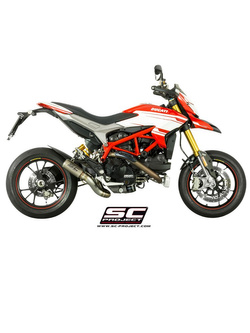 Tłumik CR-T slip-on z rurą łączącą 2-1 SC-Project do Ducati HYPERMOTARD 939 / SP [16-17]