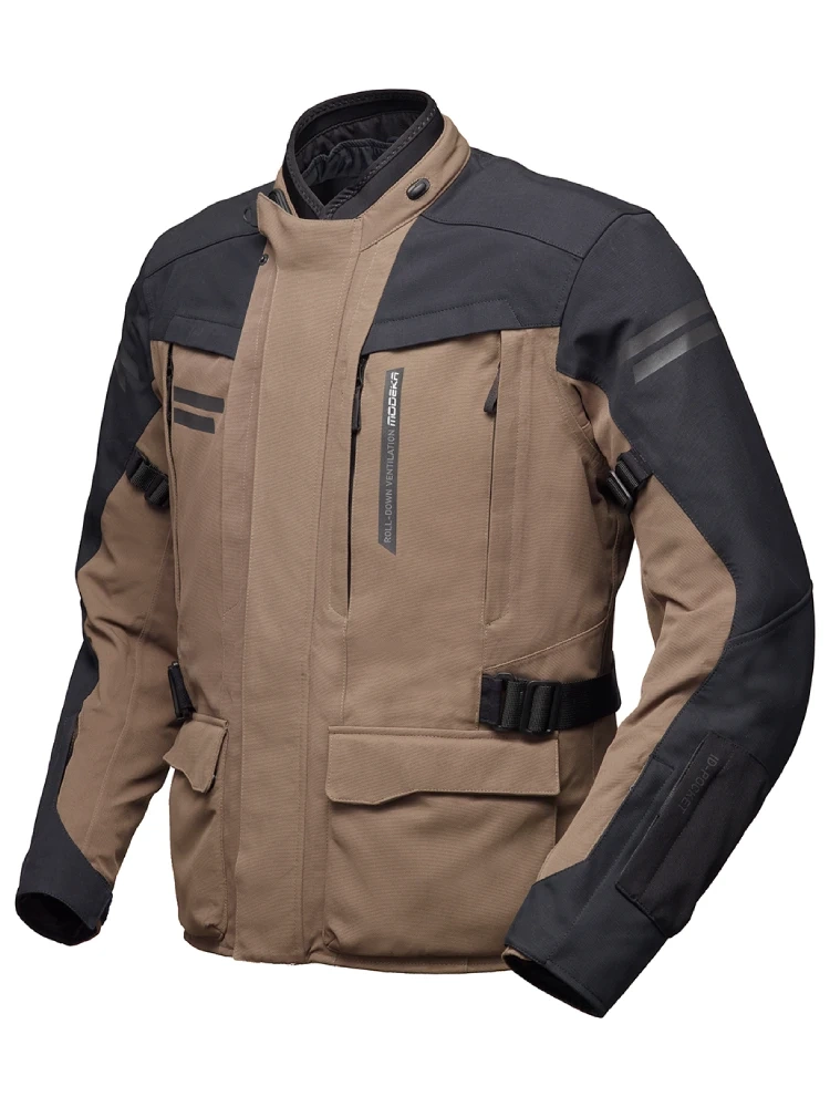 Kurtka motocyklowa tekstylna Modeka Paneo LT brązowo-czarnaa