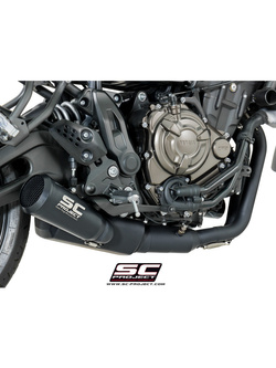 Pełny układ wydechowy 2-1, SC-Project Conic 70's Stainless steel [Matt Black] - Yamaha XSR 700 [16-20]