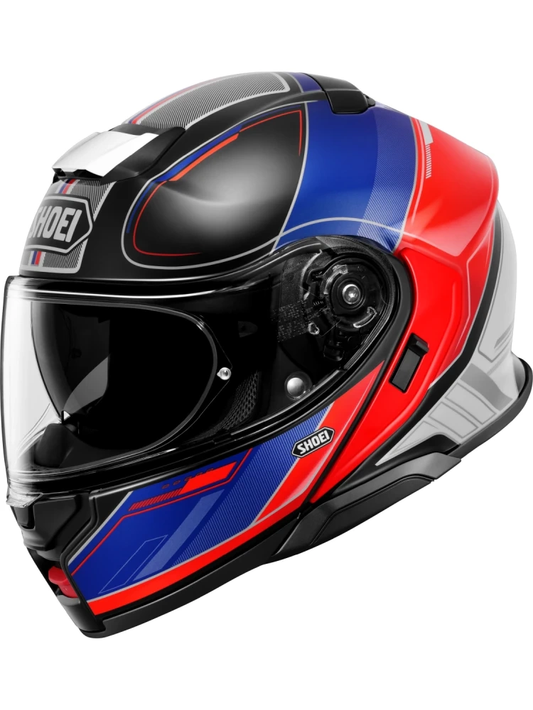 Kask szczękowy Shoei Neotec 3 Sharpen TC-10 niebiesko-czerwony