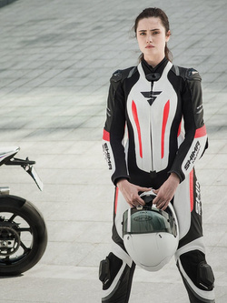 Kombinezon motocyklowy jednoczęściowy damski Shima Miura RS biały