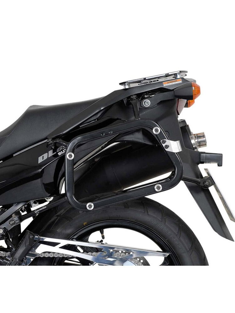 Zestaw: kufry boczne TRAX ADV + stelaże EVO 45/37 L Sw-Motech Suzuki DL 650 V-Strom (04-10) (pojemność 37 i 45 L) srebrne