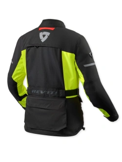 Kurtka motocyklowa damska tekstylna REV’IT! Outback 5 H2O czarno-fluo żółta