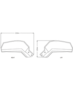 Poszerzenie handbarów PUIG do Yamaha MT-09 Tracer / GT [18-20] lekko przyciemniane