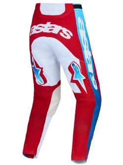 Spodnie cross Alpinestars MX Racer Hunt biało-czerwono-niebieskie