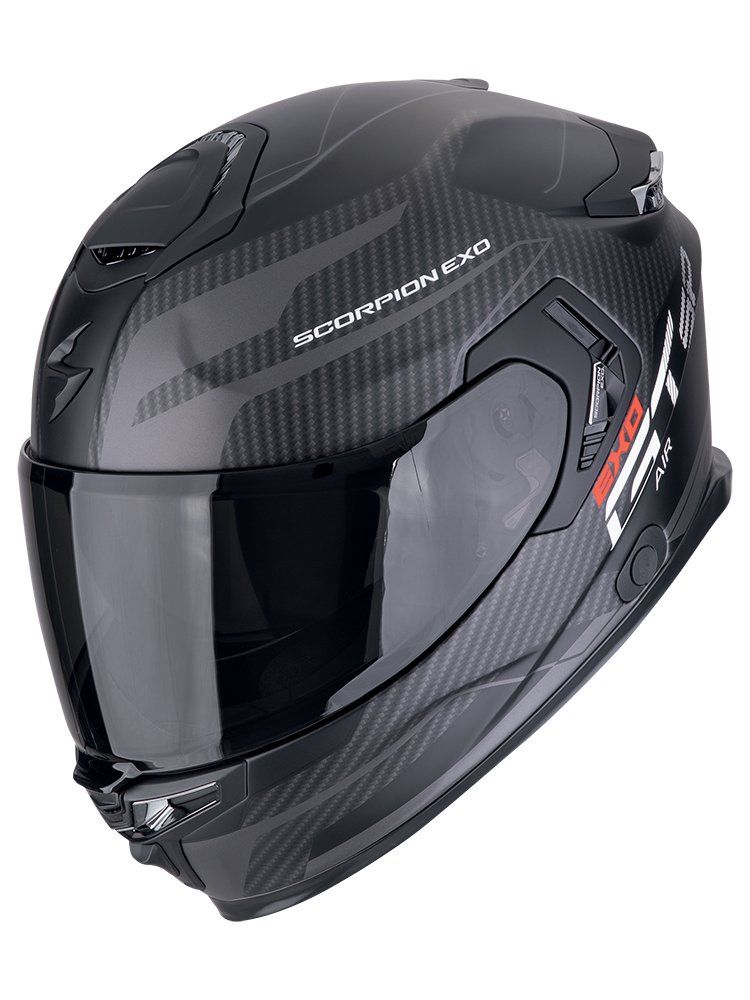 Kask integralny Scorpion EXO-GT SP Air Flex czarno-srebrny matowy