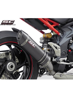 Tłumik owalny (Niska pozycja) Slip-on SC-Project do Triumph SPEED TRIPLE 1050 [11-15]