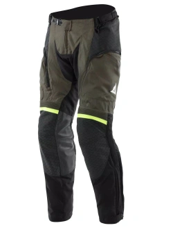 Spodnie motocyklowe tekstylne Dainese Super Adventure Absoluteshell czarno-brązowo-żółte