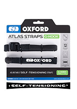Pasy mocujące bagaż Oxford Atlas G-Hook czarne [17mm x 1.2 m]