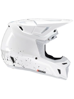 Kask enduro Leatt Moto 8.5 V25 biały z goglami biało-złotymi