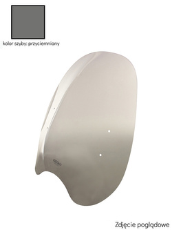 Szyba motocyklowa MRA "CU" + zestaw montażowy MRA (typ HKS 28/32) wybrane modele Aprilia/BMW/Harley-Davidson/Motoguzzi/Yamaha przyciemniana 