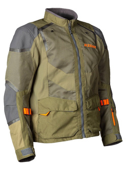 Kurtka motocyklowa tekstylna Klim Baja S4 zielono-pomarańczowa