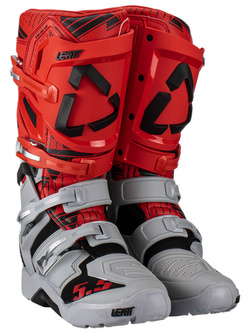 Buty enduro Leatt 5.5 FlexLock Enduro Gaphene czewono-szare