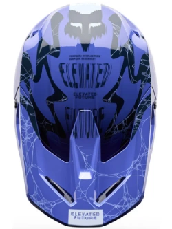 Kask enduro Fox V1 Diffuse czarno-fioletowy