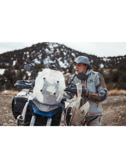 Kurtka motocyklowa tekstylna damska Klim Sedona szaro-brązowa
