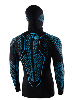 Bluza termoaktywna Rebelhorn Therm II 2 in 1 czarno-niebieska