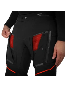 Spodnie motocyklowe tekstylne Shima Hero 3.0 szaro-czerwone