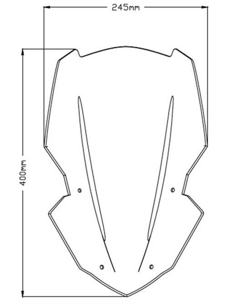 Owiewka PUIG do Kawasaki Z900 (17-19) lekko przyciemniana