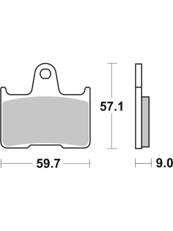 Klocki hamulcowe Brembo SP Suzuki (wybrane modele) [na tył, kpl. na 1 tarczę]