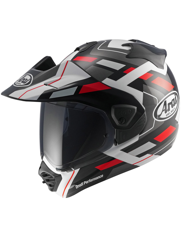 Kask adventure Arai Tour-X5 Match czarno-biało-czerwony