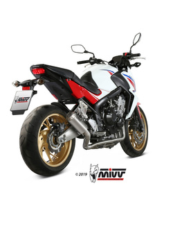 Pełny układ wydechowy (MK3) MIVV do Honda CB 650 F (14-18) srebrny