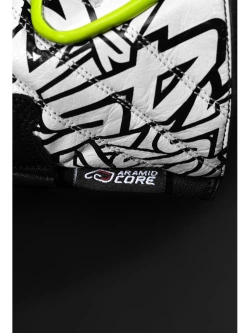 Rękawice motocyklowe 4SR RR Aramid Core biało-żółte