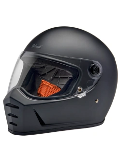 Kask integralny Biltwell Lane Splitter Flat czarny matowy