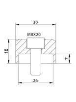 Adapter lusterek PUIG Hi-Tech 4 do kierownicy Kawasaki / KTM